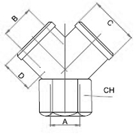 PYF,Brass air fitting, Air connector, Brass fitting, air fitting